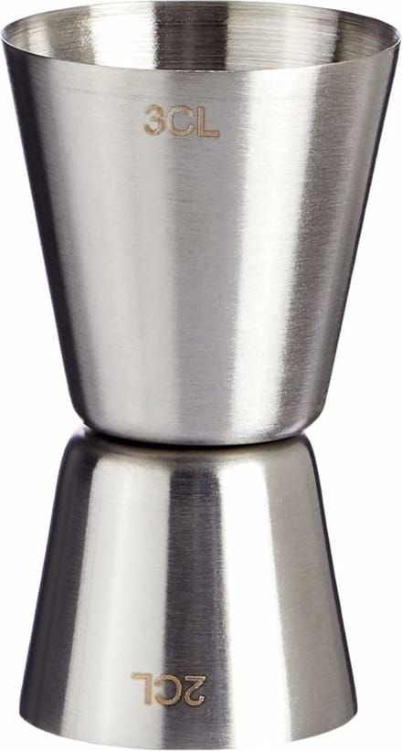 Cosy & trendy Drank/cocktail barmaatje - maatbeker - jigger maatschenker - RVS - 20/30 ml