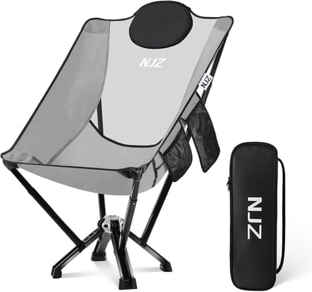 Luxe Campingstoel Hoge Rugleuning - Extra Sterk Draagbaar Kampeerfauteuil tot 272kg