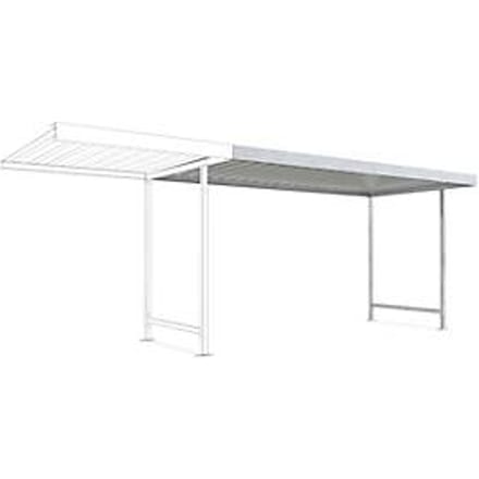 Overkappingssysteem model Leipzig, eenzijdig, aanbouweenheid, D 2200 mm, B 4300 mm, gegalvaniseerd