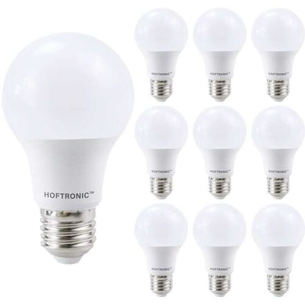 HOFTRONIC 10x E27 LED Lamp - 10,5 Watt 1055 lumen - 2700K Warm wit licht - Grote fitting - Vervangt 75 Watt