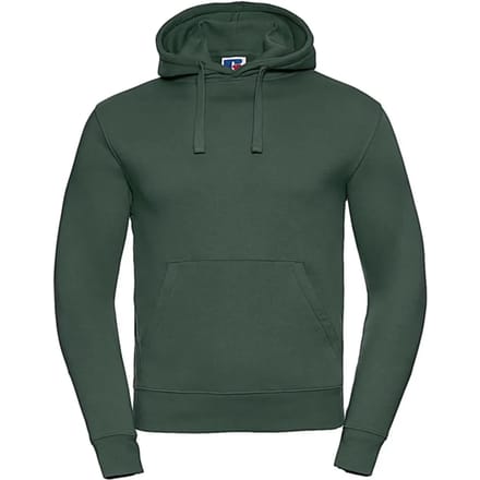 Russell- Authentic Hoodie - Donkergroen - S