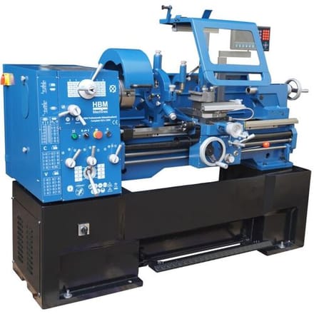 HBM metaaldraaibank 410x1000 DRO 400 Volt