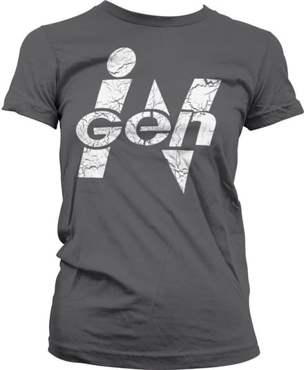 Jurassic Park Dames Tshirt -XL- iGen Grijs