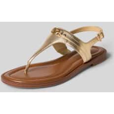 Michael Kors Mandy Thong Sandal Sandalen - Dames - Goud - Maat 37