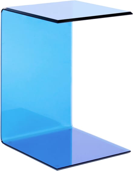 LOURDES - Bijzettafel - Blauw - Veiligheidsglas