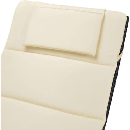vidaXL - Ligbedden - inklapbaar - 2 - st - met - tafel - poly - rattan - zwart