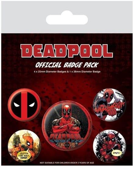 DEADPOOL - Pack 5 - pin - button