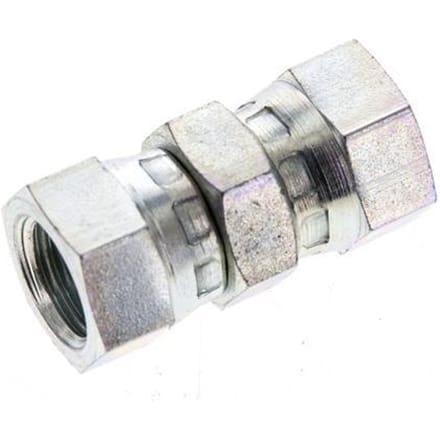 Rechte Verloopnippel G1/4 '' Binnendraad Hoge Druk Staal 60° Conisch 575bar Hydrauliek [2 Stuks]