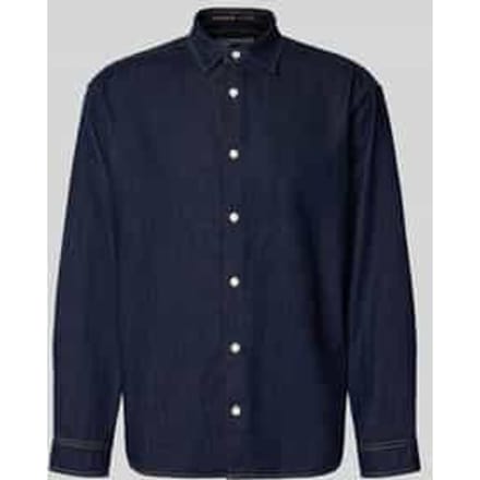 regular fit jeanshemd met kentkraag model 'NORREBRO'