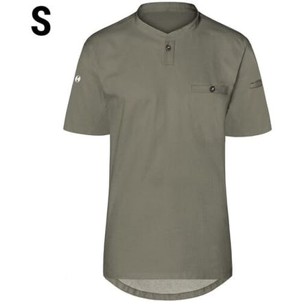 (6 stuks) KARLOWSKY Korte Mouw Heren Werkshirt Performance - Salie - maat: S Groen