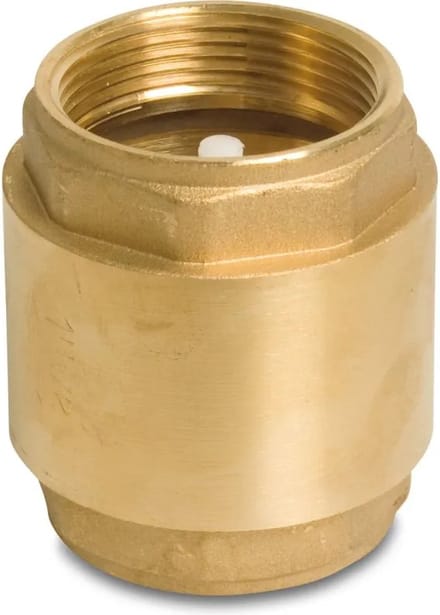 Terugslagklep veerbelast messing 1/4" binnendraad 16 bar type 5