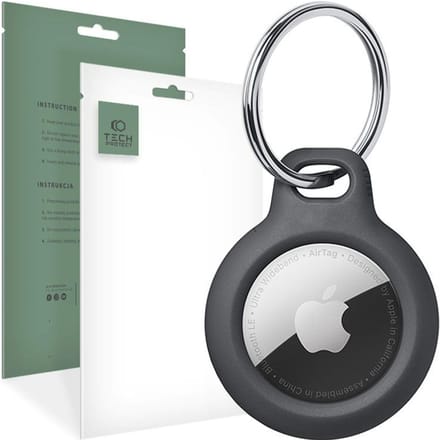 Tech-Protect Rough Case for Apple AirTag with Wheel - Black