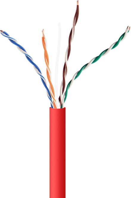 UTP Cat5E kabel (CCA) stug 305 meter - Rood