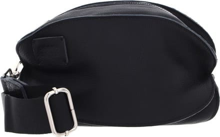 FREDsBRUDER Leren Schoudertas Feeling Good Ball Bag Black Zwart
