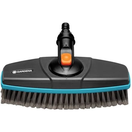 Gardena Cleansystem steel met zachte borstel voor grotere, kwetsbare vlakken