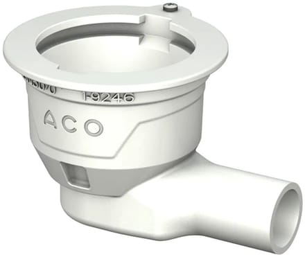 ACO Bodemafvoer Passavant DN50 1,5 Grad/1,0l/s/Halter./ohne WS/epoxiert, 5149.80.20