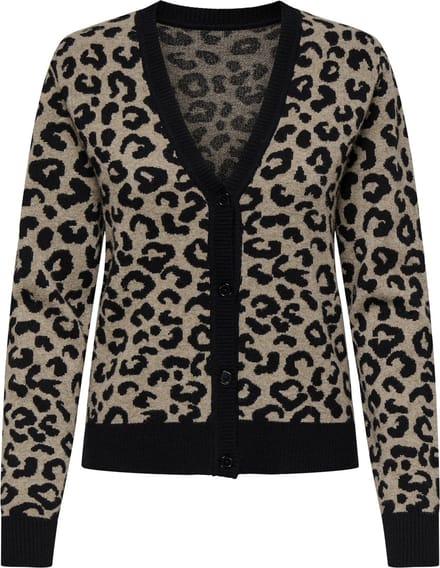 Regular fit gebreid jack van viscosemix model 'LEO'
