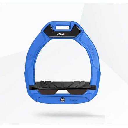 Veiligheidsongels voor paardrijden Schuin Grip Blauw/Zwart/Bruin kind Flex-On Safe-On