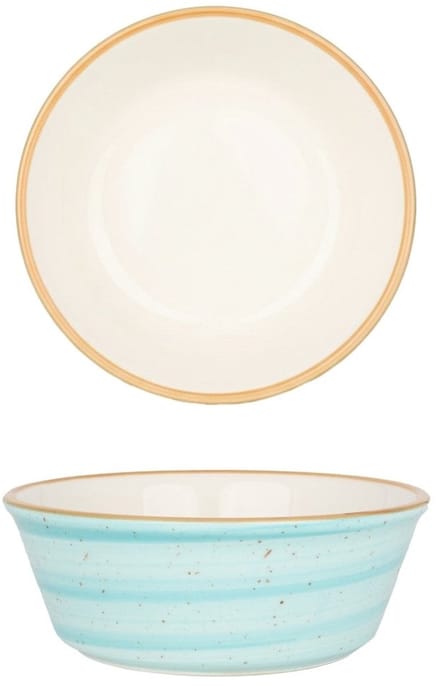 Bonna Kommetje - Aqua - Porselein - 12 cm (290cc) - set van 2