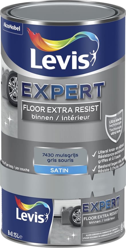 Levis - Expert Floor Extra Resist - Muizengrijs - 0,75 L