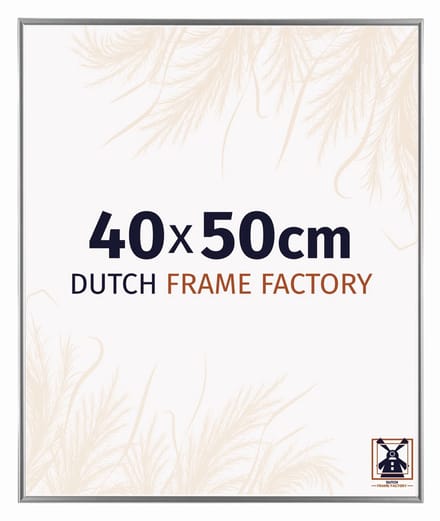 Fotolijst 40x50 cm - Kunststof - Zilver Hoogglans - Easy