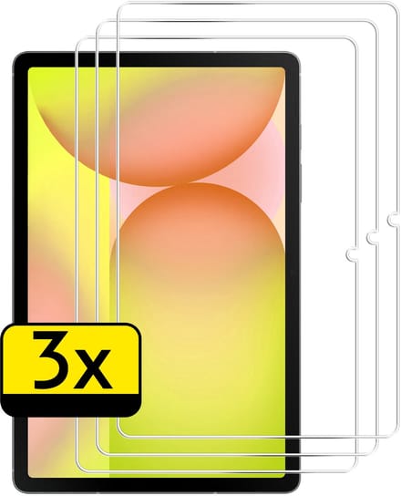 Screenprotector - Geschikt voor Samsung Galaxy Tab S10 FE Plus - 3 Stuks - Extra Sterk - Beschermglas - Gehard Glas - Tempered Glass - Screen Protector