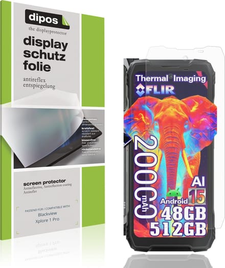 dipos – 4x Matte Beschermfolie geschikt voor Blackview Xplore 1 Pro | Krasbestendige & antireflecterende Screenprotector Ultra-Thin