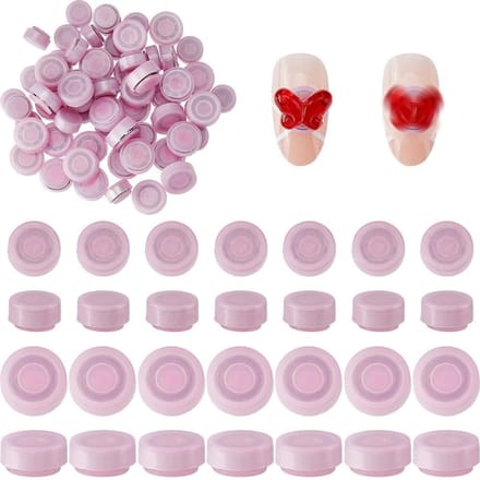 Dailygoods - 60Pcs Spinning Nail Charms - 3D Nail Art in Parelroze