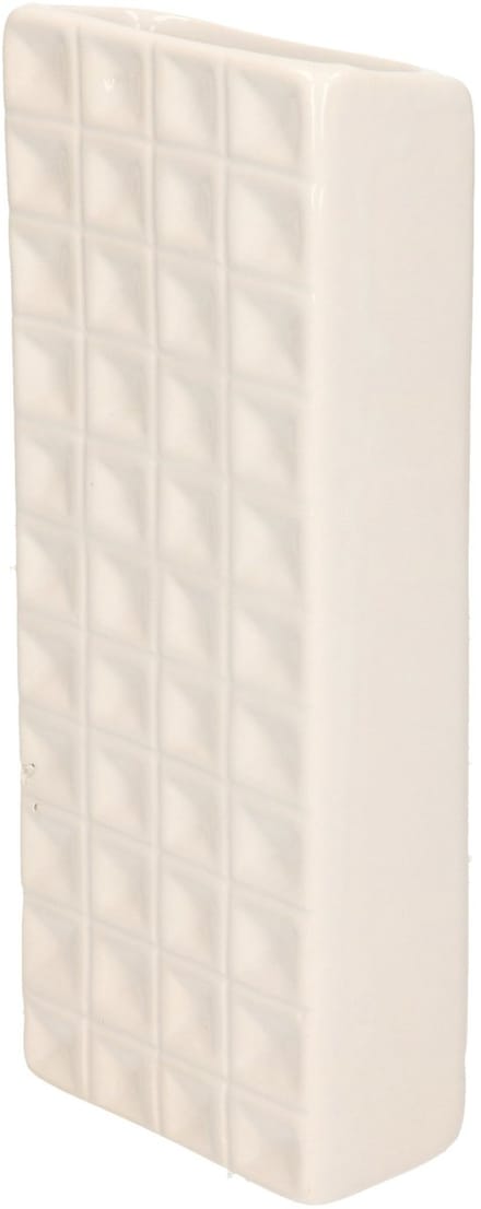 Gerimport Luchtbevochtiger - waterverdamper - radiator - wit - aardewerk - L8 x H20 cm