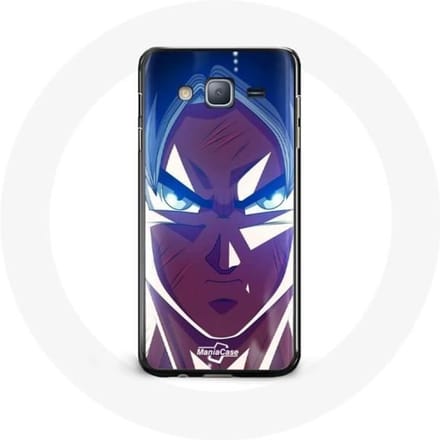 Coque pour Samsung Galaxy j3 2016 Dragon Ball Goku Visage énervé