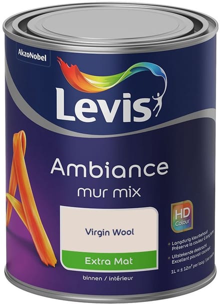 Levis - Ambiance Mur Extra Mat Mix - Virgin Wool - Mengverf - 1 L
