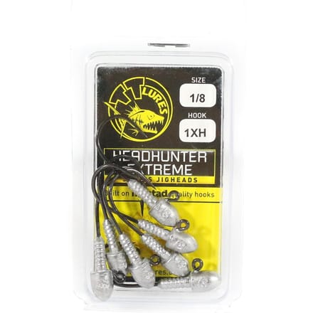 Tackle Tactics TT Head Hunter Extreme Tête plombée 1/8 oz 1 XH 7/paquet (1531) black