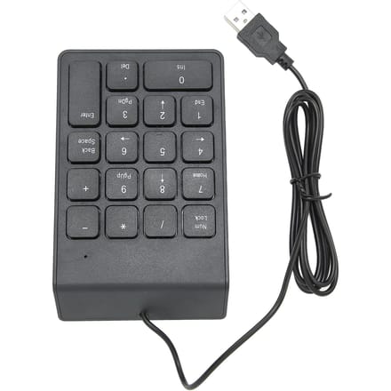 Mini clavier numérique USB 18 touches, compatible avec les ordinateurs de bureau et portables