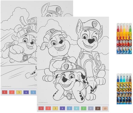 Kleuren op Nummer Set PAW Patrol