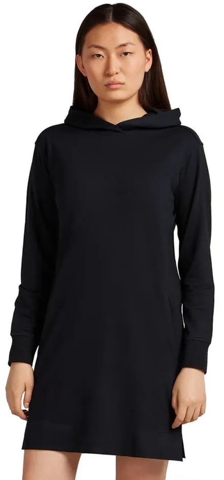 Icebreaker Merino Blend 200 Crush Jurk Zwart M Vrouw