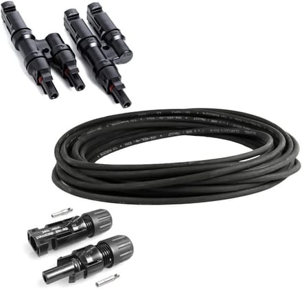 Zonne Kabel Set - Verbindingsset Zonnepanelen - Energie Opwekking - Parallelle Aansluiting - 10 Meter Kabel