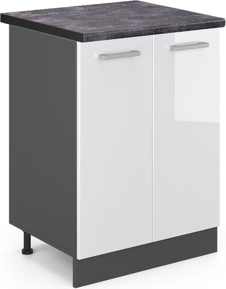 Vicco R-Line Keukenonderkast – 60 cm, WB Antraciet Wit Hoogglans