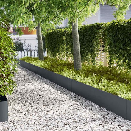 vidaXL - Grasafscherming - 30 - st - 100 - x - 0,05 - x - 30 - cm - Koud - Gewalst - Staal