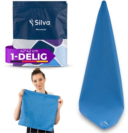 Silva Raamdoek - Droogdoek - Schoonmaakdoek - Microvezeldoekjes - 40x40 cm