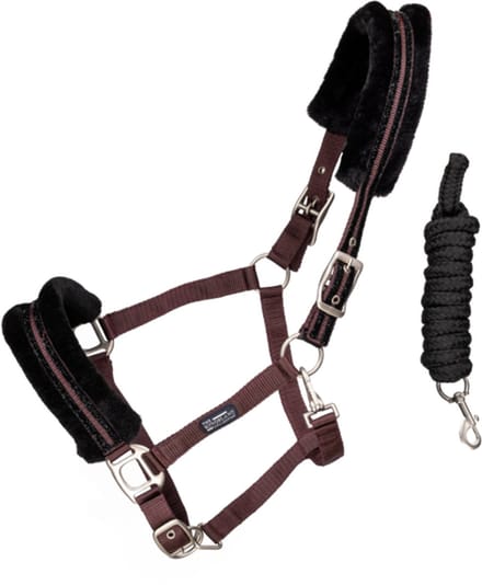 Kingsland - Blanca - Halsterset - met nep bont - Purple Flint - Full