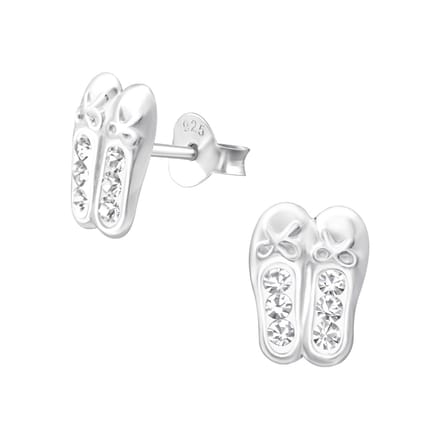 Amanto Kids Oorbellen Chelsea - 925 Zilver E-Coating - Ballet - 9x7mm