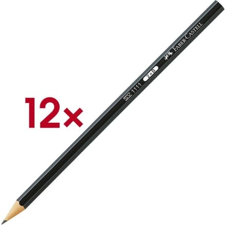 Potlood FABER-CASTELL 1111, 12 stuks, 2B