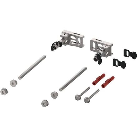 TECEprofil module fastening with depth adjustment and quick-release fastener 9380014