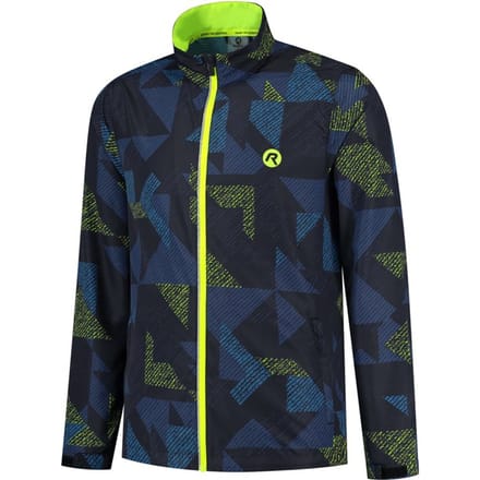 Rogelli Electro Hardloopjack - Heren - Donkerblauw, Zwart, Fluor - Maat M