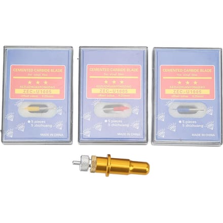Snijplotter Meshouder Kit 3 Types Verschillende Messen Scherp Snijden Veilige Verpakking Wolfraam beige