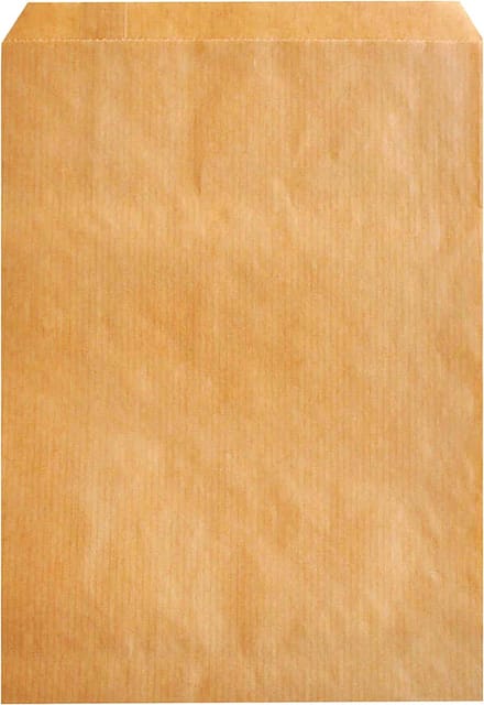 Papieren zakjes, 12x18 cm, bruin (50 stuks).