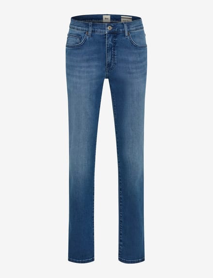 Brax Heren Jeans  Style CADIZ MID BLUE USED, denim blauw regular, maat 40/38