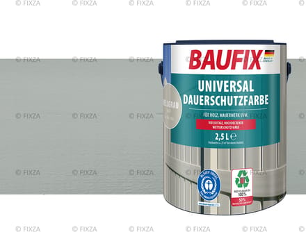 BAUFIX Universele Dekkende Tuinbeits lichtgrijs 2,5 Liter