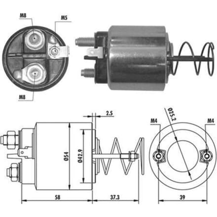 Magneetschakelaar, starter MAGNETI MARELLI 940113050371