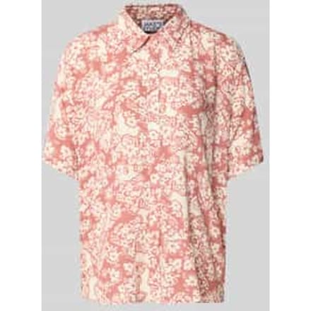 Relaxed fit blouse van viscose met 1/2-mouwen